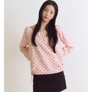 Pink Poka Dot Sweatshirt